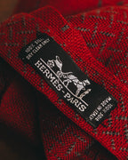 "Hermès" Silk knit scarf tied