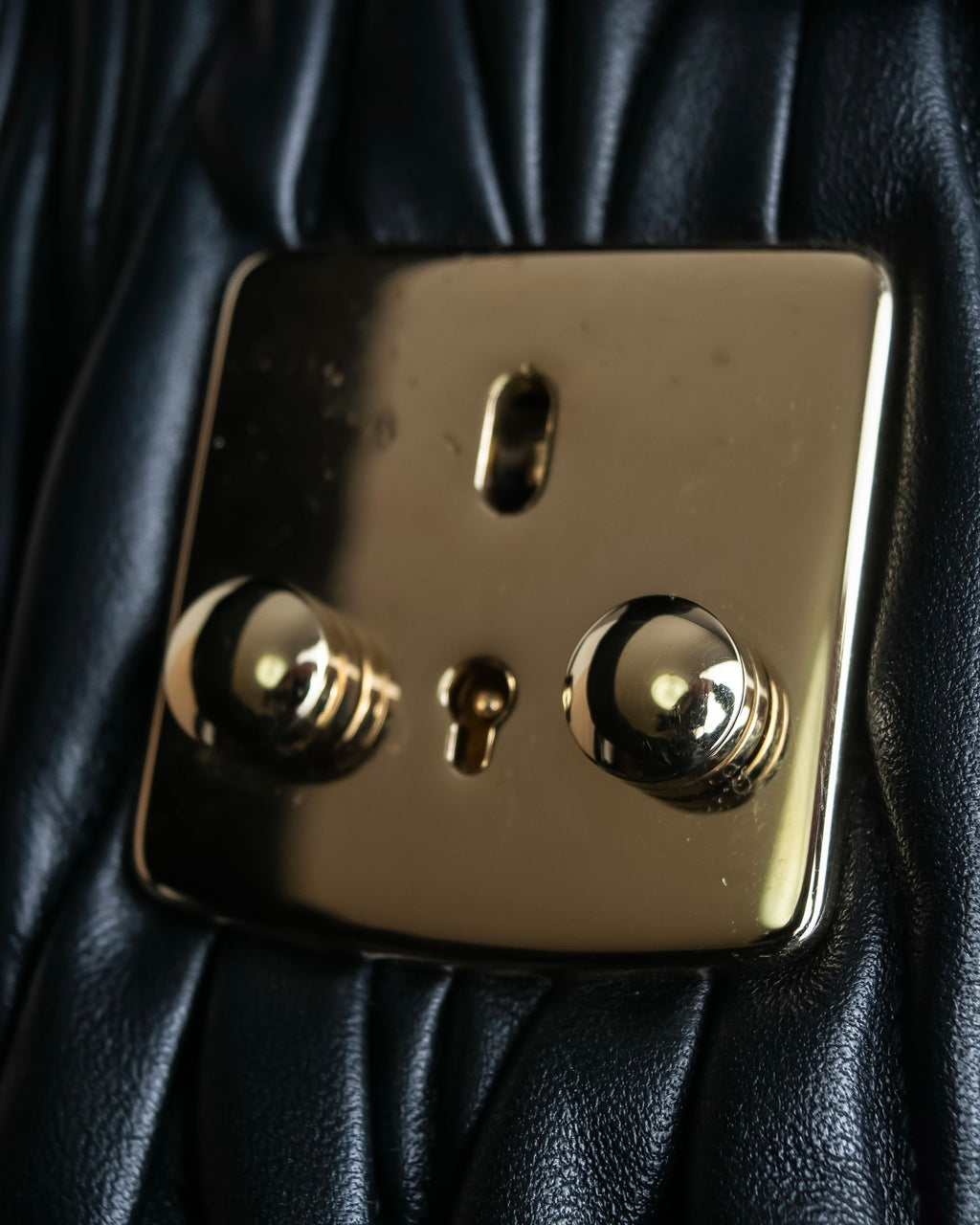 "MIU MIU" Matelasse design 2way leather bag