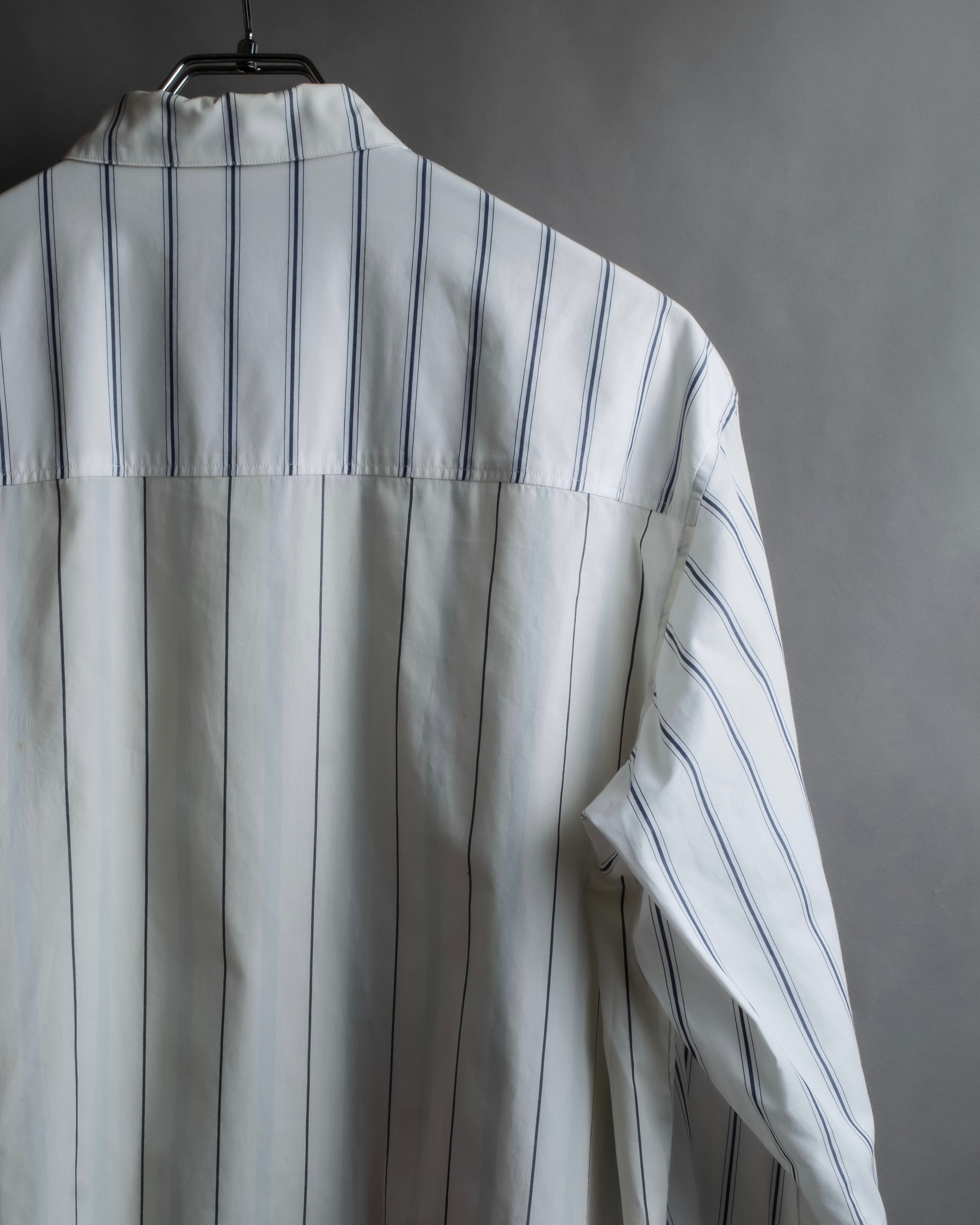 "STELLA McCARTNEY" 18SS Drag queen graphic design stripe shirt