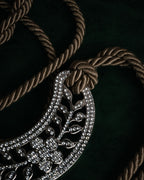 “VALENTINO GARAVANI” 2010’s Crystal embellished tassel cord belt