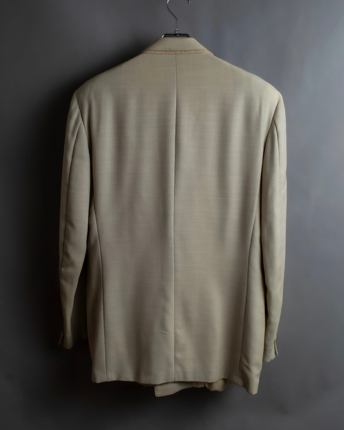 "CHRISTIAN DIOR MONSIEUR"
Peaked lapel double breasted wool tailored jacket