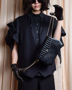 "HERMES" Gaultier period twisted sleeve cotton shirt