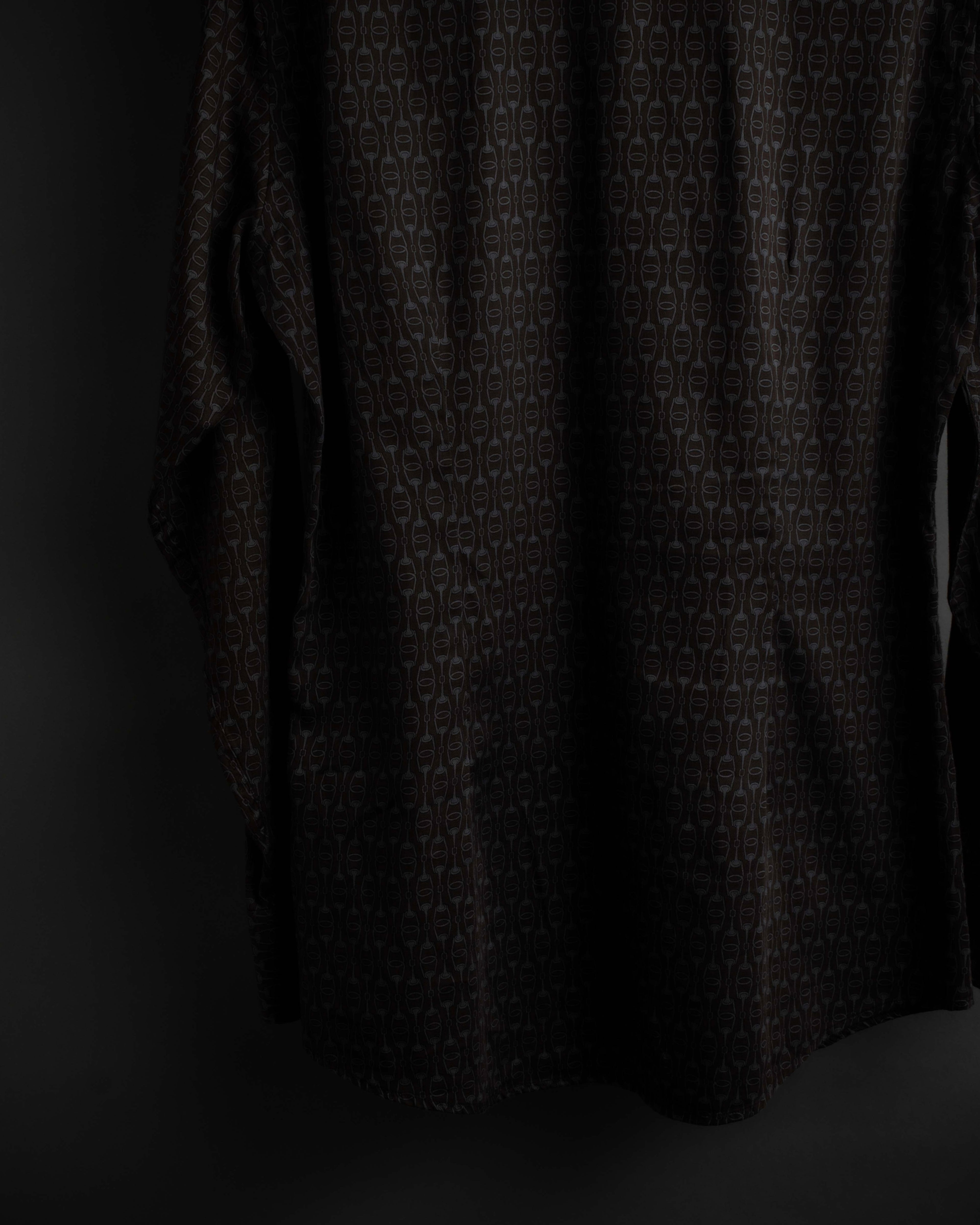 "GUCCI" Horsebit pattern shaped shirt