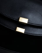 "Chloe" Georgia double flap design leather bag