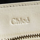 "Chloe" Gold parts design horizontal leather bag