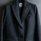 "JEAN PAUL GAULTIER" Pin motif design heather grey color chester coat