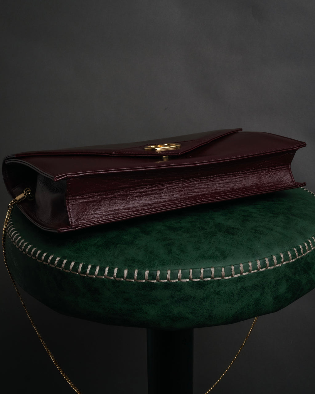 “Christian Dior” 1980’s-1990’s CD logo envelope chain bag
