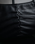 “Salvatore Ferragamo” 2000’s Gathered leather chain shoulder bag