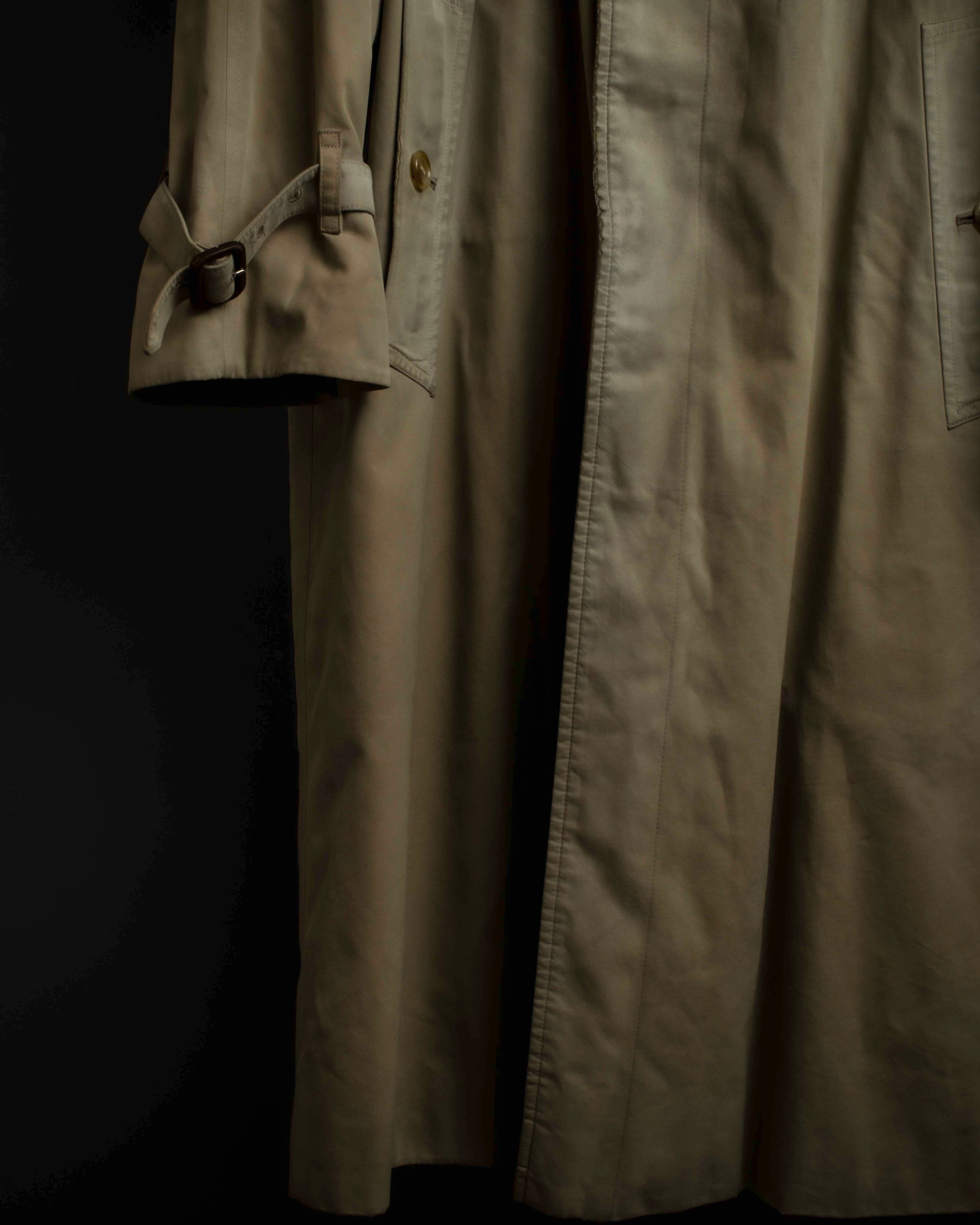 "BURBERRYS" Military detail single front stand collar coat