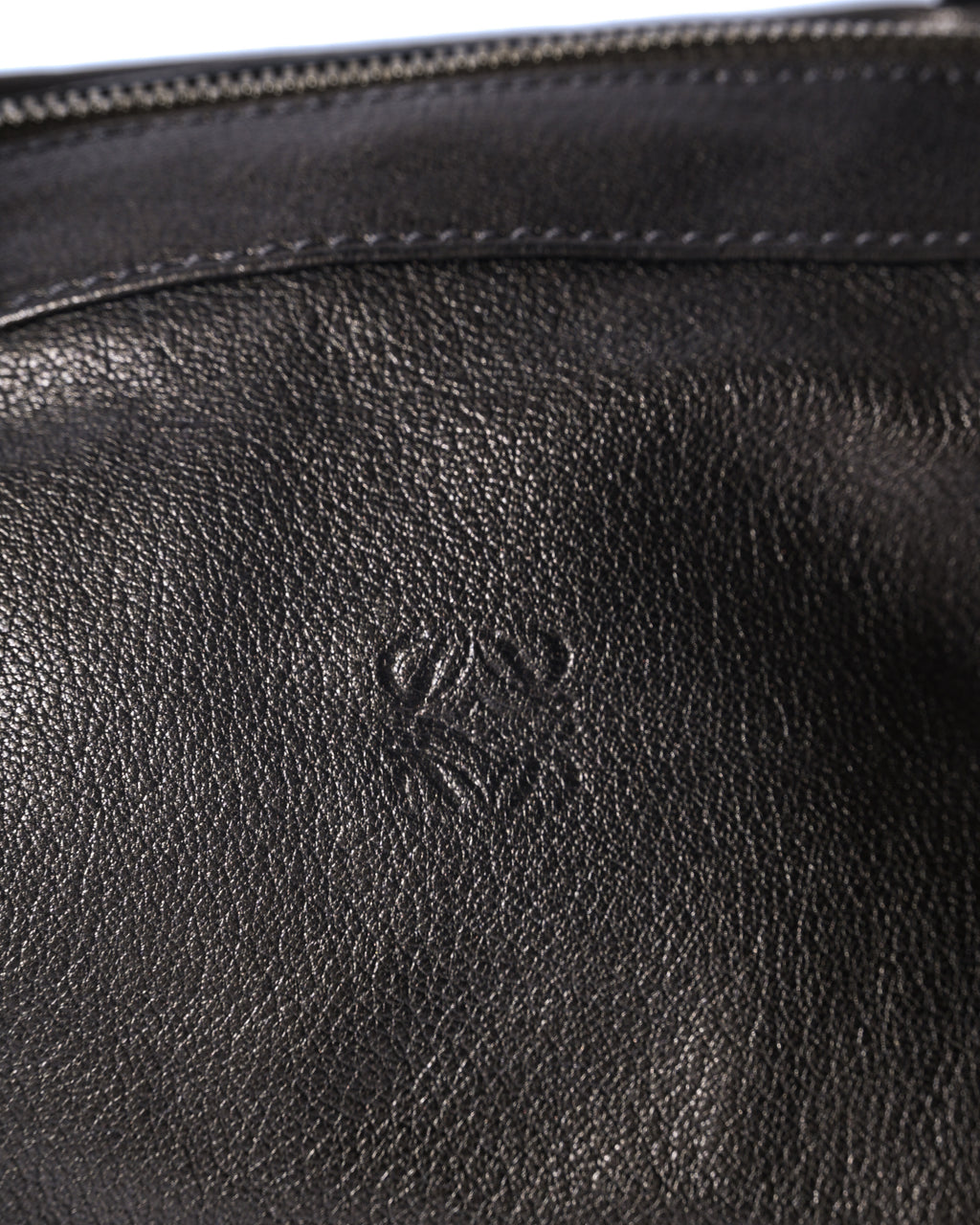 LOEWE/ Anagram 2 Way Mini Boston Hand Bag Metallic Black