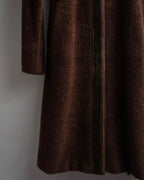 "Max Mara" Alpaca wool belted stand collar long coat