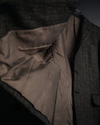 "Burberrys" 90’s Herringbone tweed wool suit set