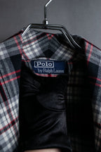 "POLO Ralph Lauren" Check pattern oversized belted gown coat