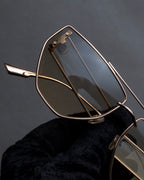 "Christian Dior" Metal acetate combination design sunglasses