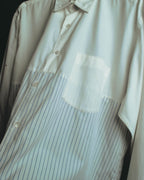 "COMME des GARÇONS HOMME" 90's-00's Patchwork long-sleeve shirt