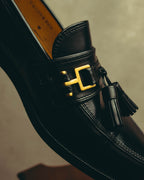 "Yves Saint Laurent" 90's-00's Tassel bit leather loafers
