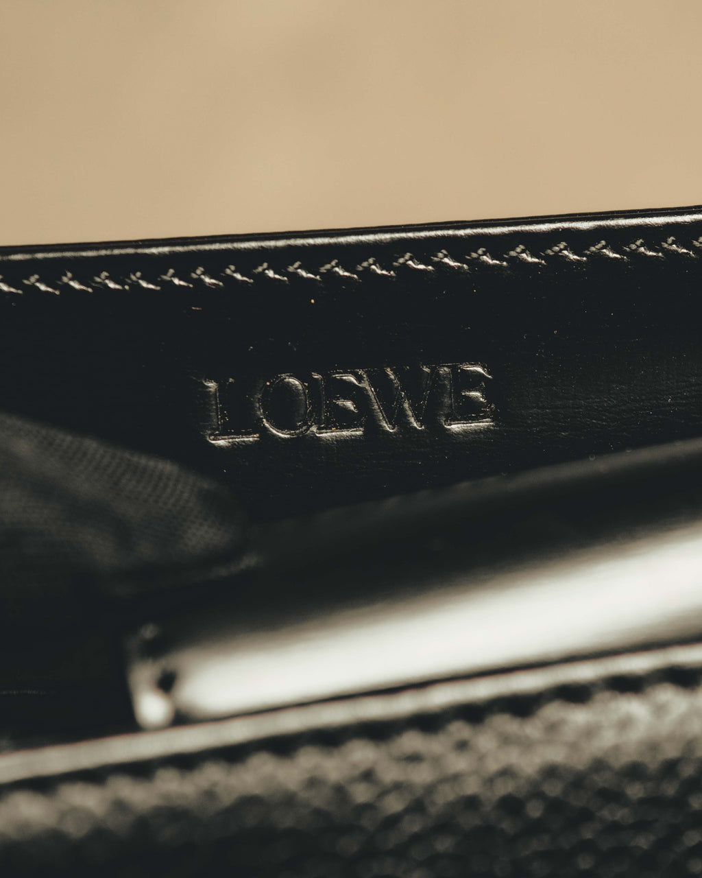 "LOEWE" 90's-00's Classic leather tote bag