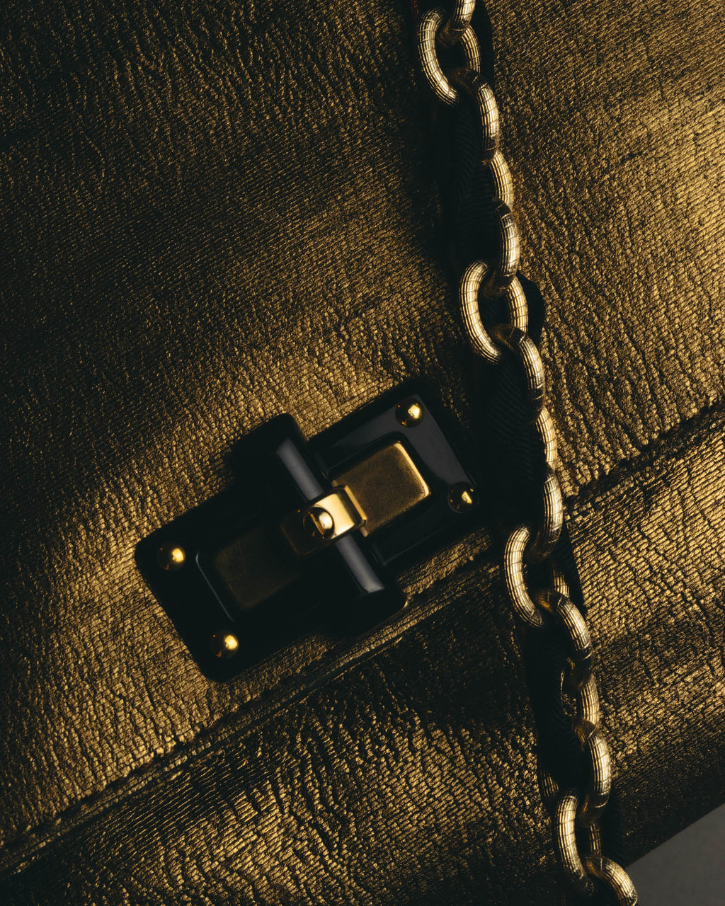 “LANVIN” 2008-2015 Metallic Happy shoulder bag