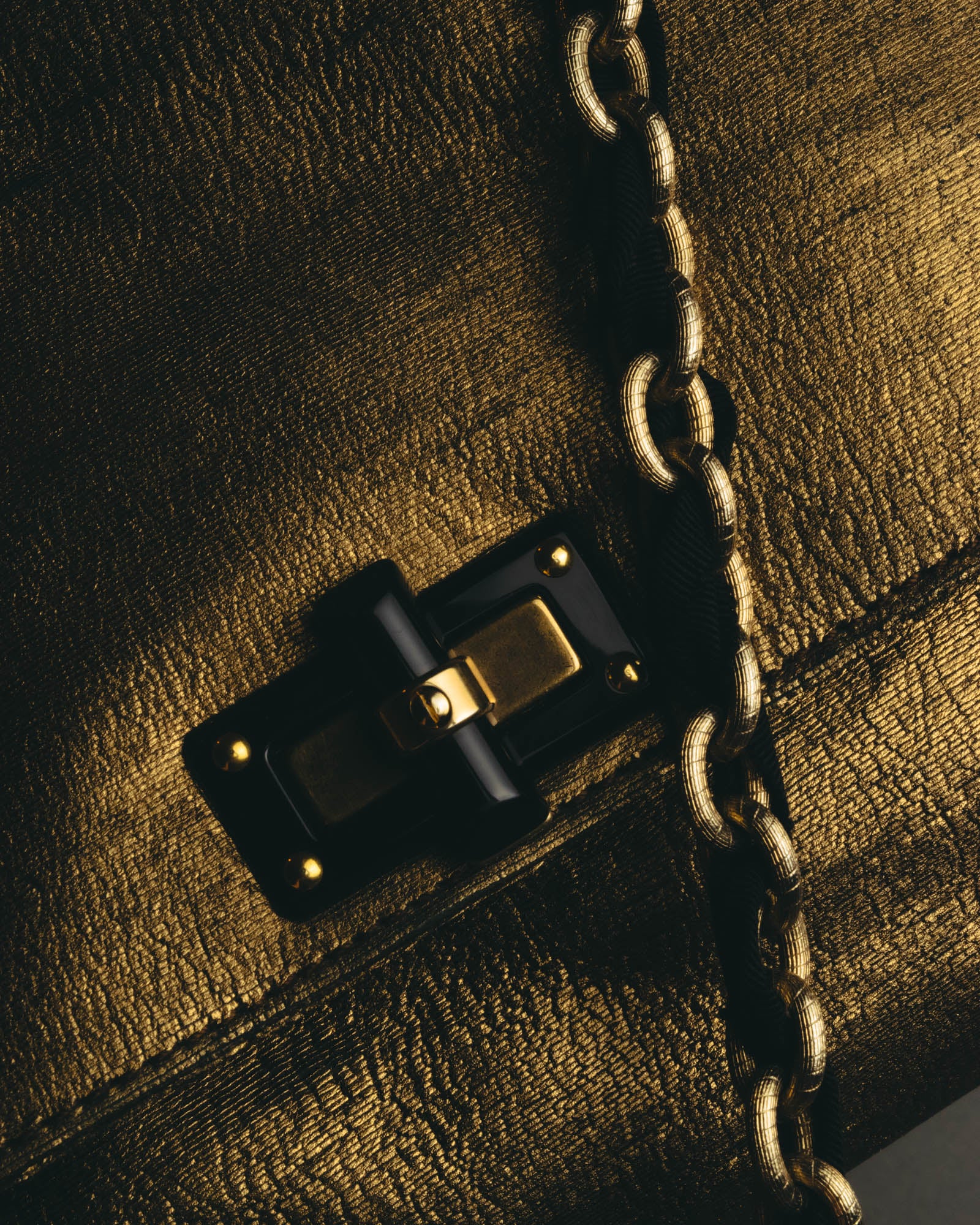 “LANVIN” 2008-2015 Metallic Happy shoulder bag