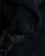 "YVES SAINT LAURENT" Large shawl collar black long coat