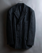 "COMME des GARCONS HOMME PLUS" Structured cut double-breasted tailored jacket