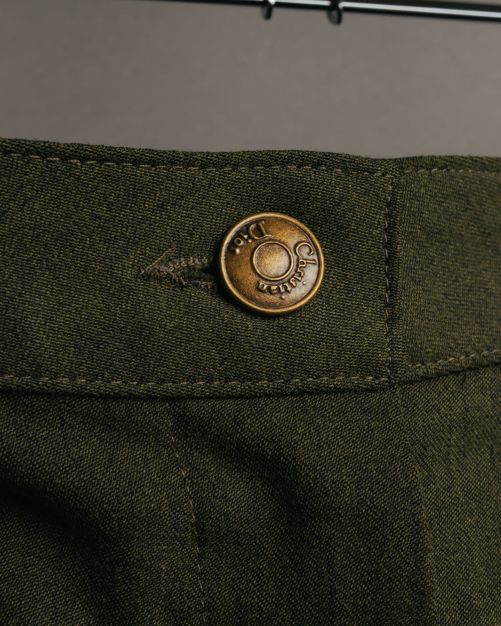 -SPECIAL- “Christian Dior” 2001 Galliano era olive wide safari trousers