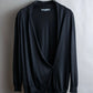 "DOLCE & GABBANA" 100% silk snap button oversized cardigan