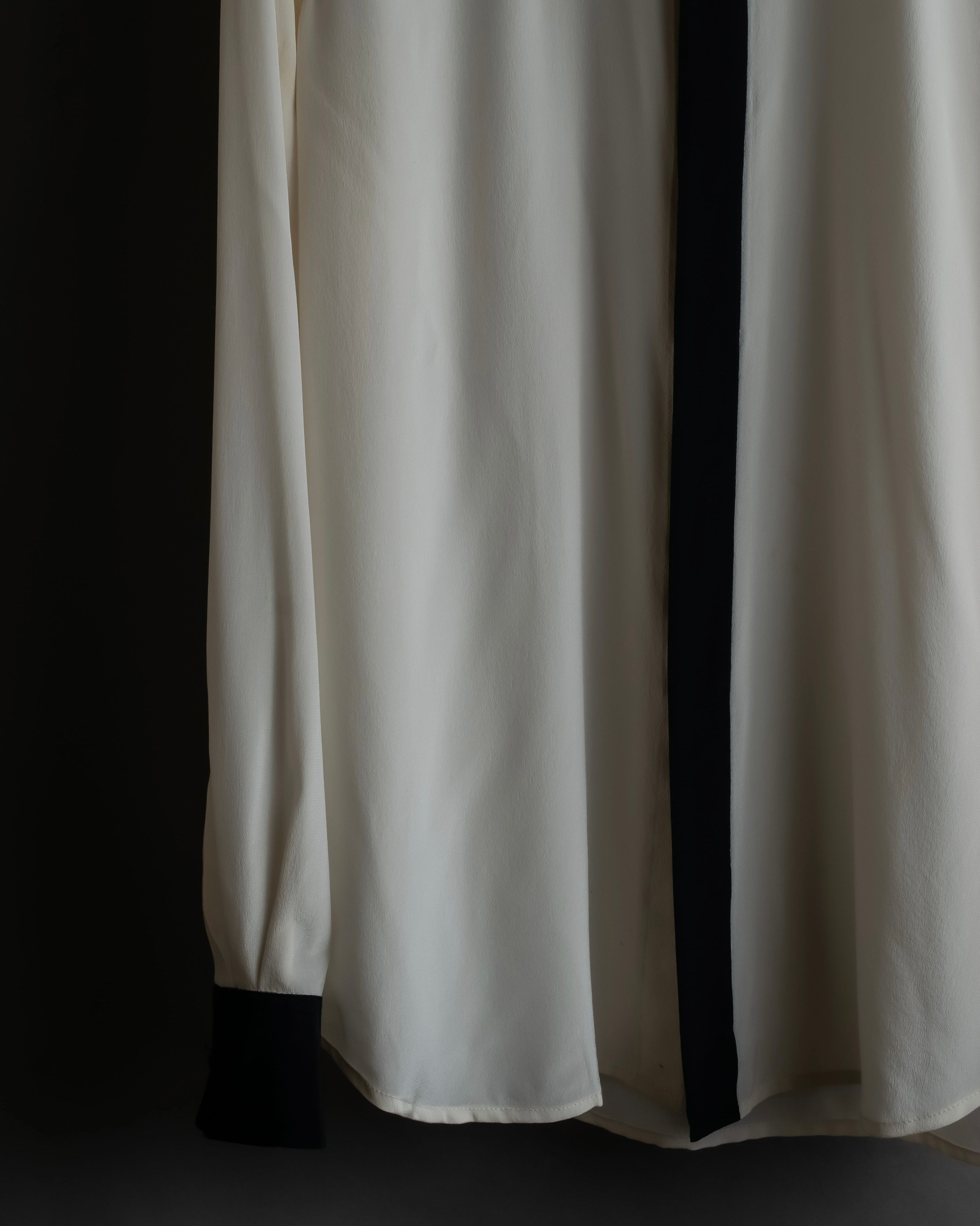 "Ralph Lauren" High density woven silk clerical shirt