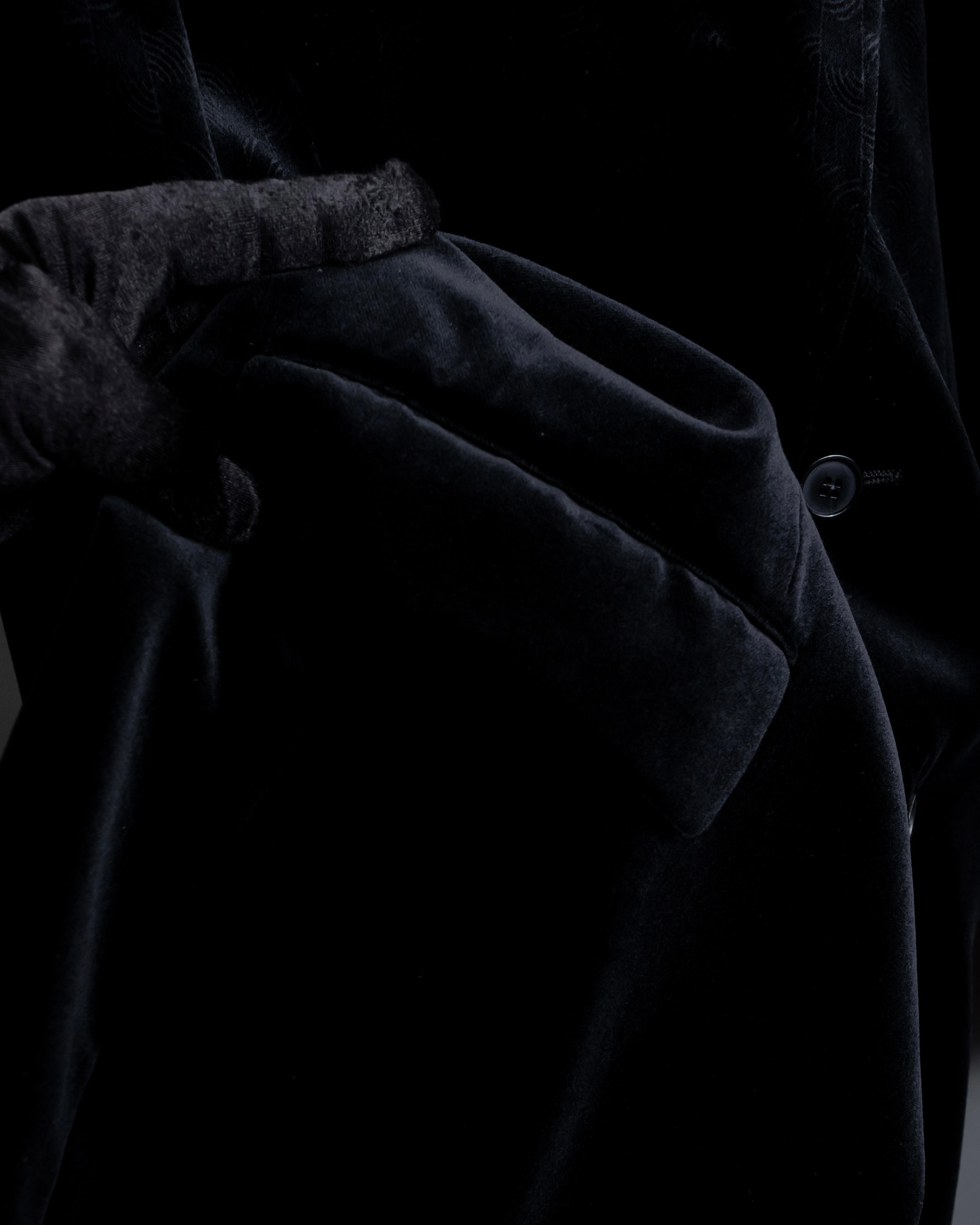 "LOUIS VUITTON" Geometric pattern velvet tailored jacket