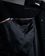 "BURBERRY" Belted design stand collar cashmere mix long coat