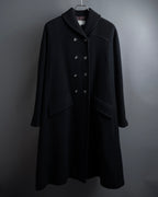"Valentino Garavani"Shawl collar A-line silhouette long coat