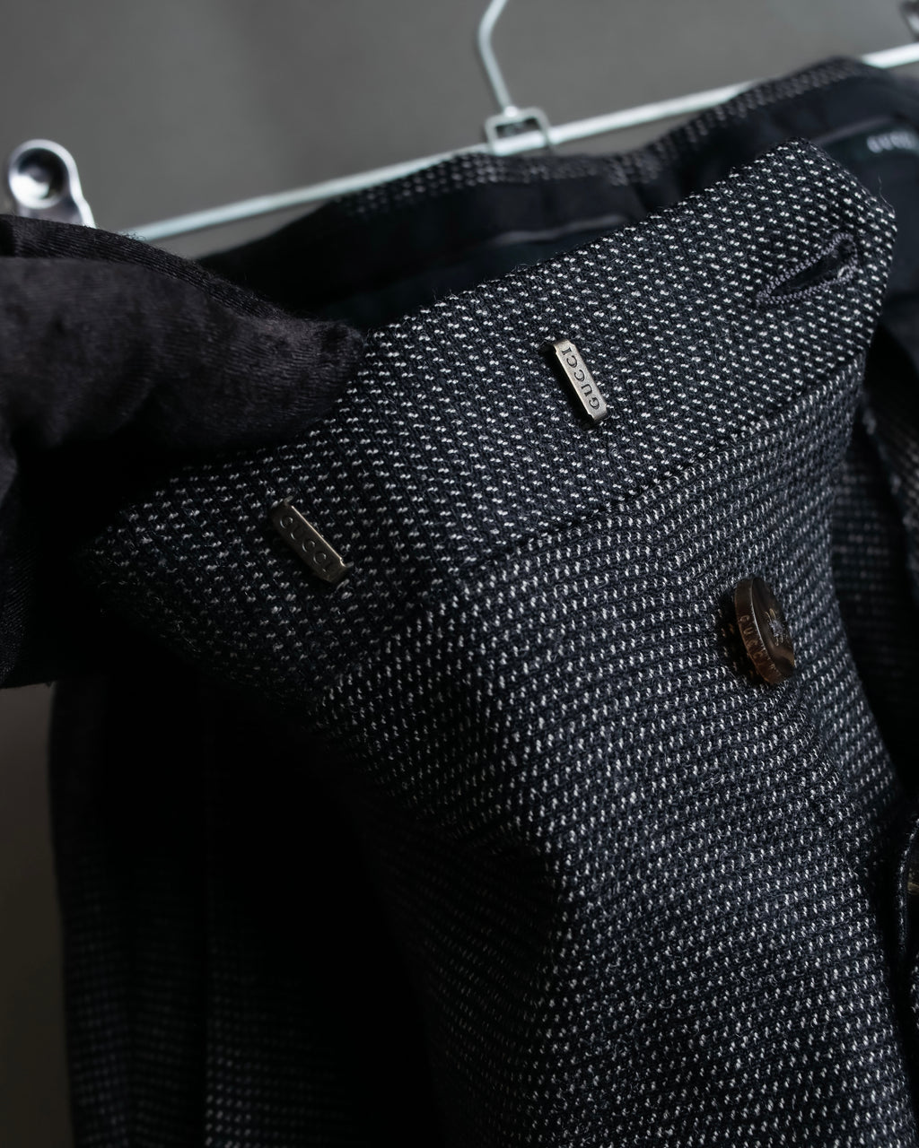 "GUCCI" 90's Tom Ford period bird eye weave set up