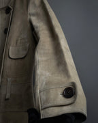 "LOUIS VUITTON" 00's Marc Jacobs period double-breasted suede coat