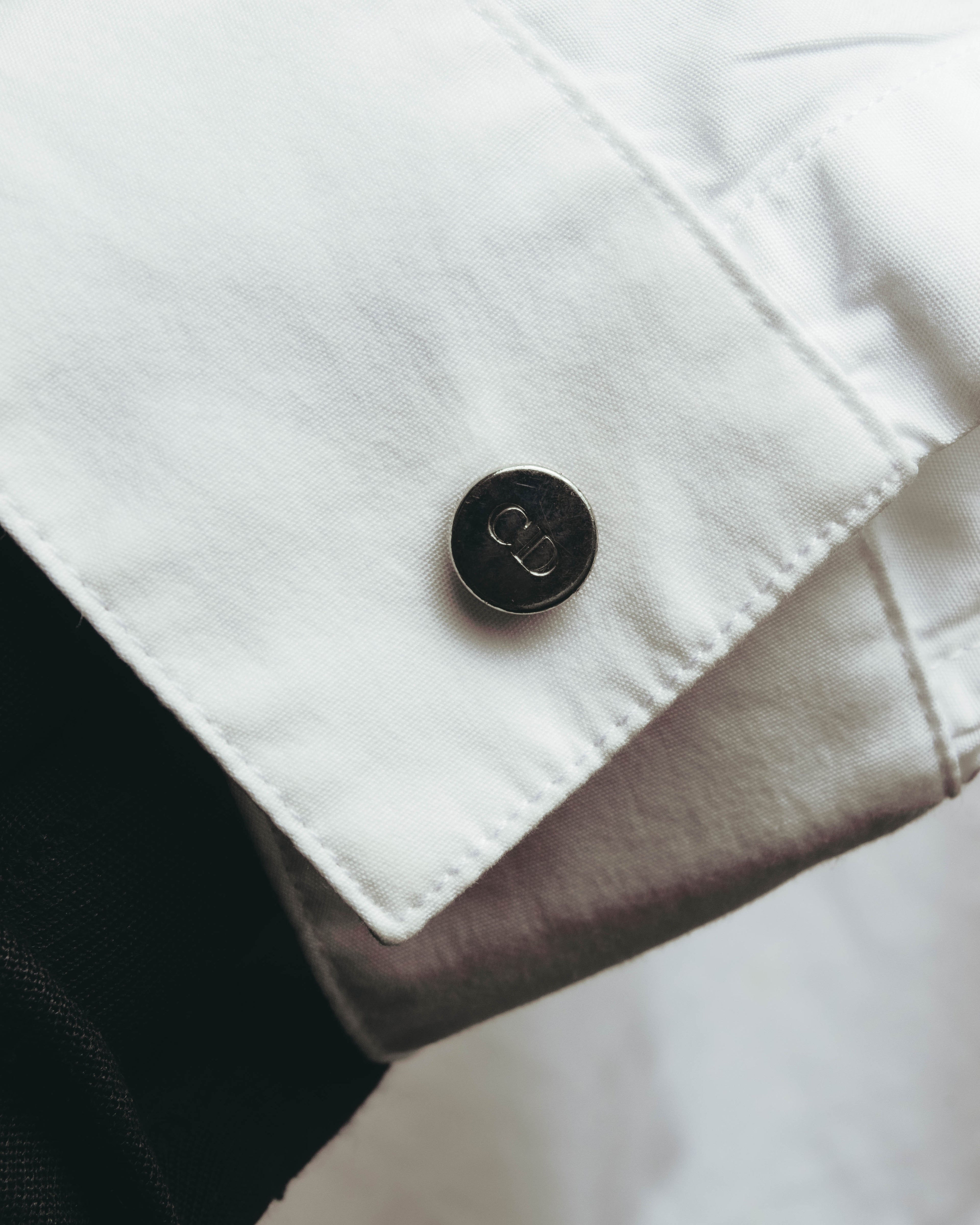 "Christian Dior" 10's Clean cotton dress shirt