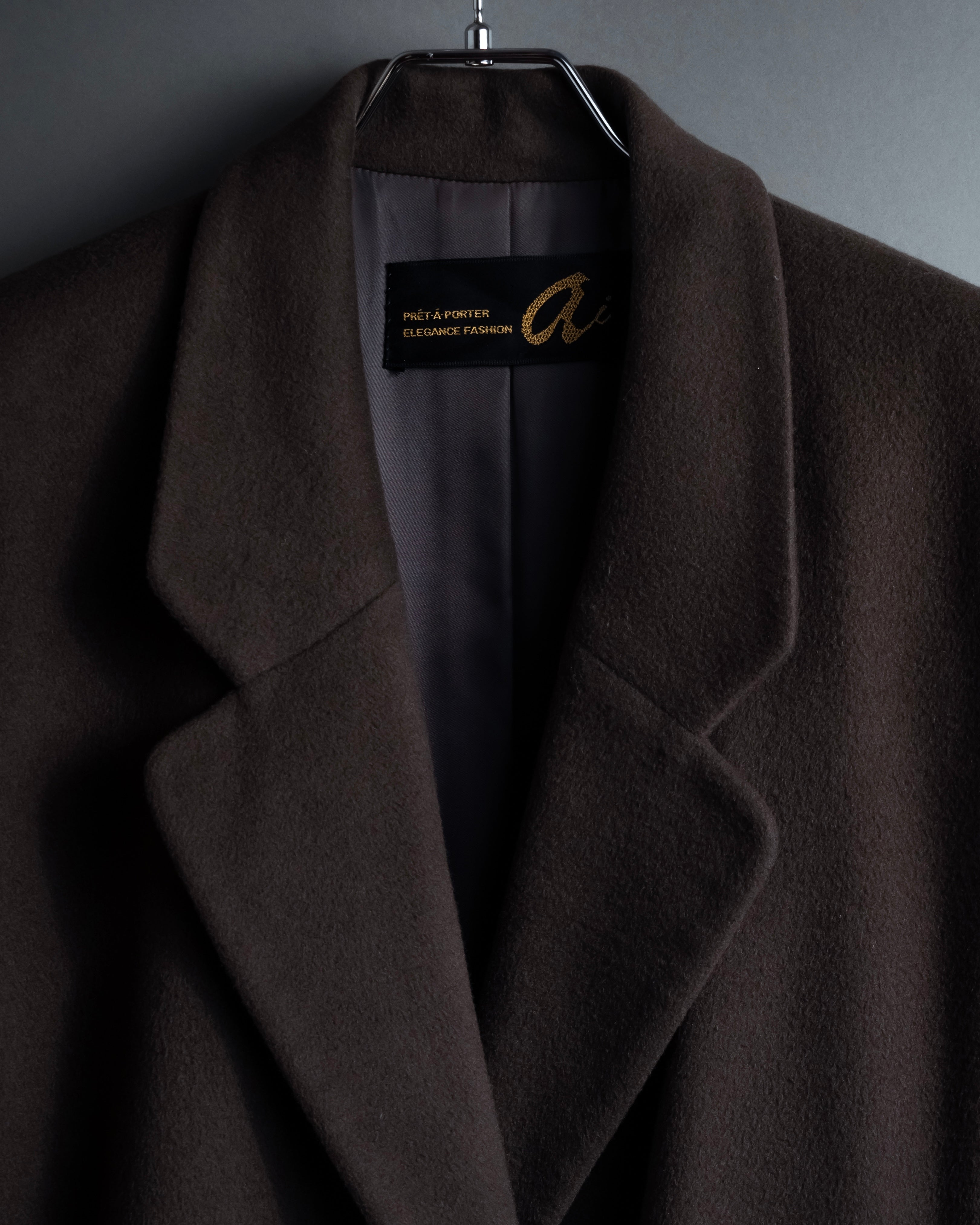 "Vintage 100% pure cashmere long chester coat"