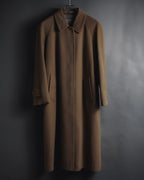 "BURBERRYS" 80’s-90’s Fly-front wool cashmere coat