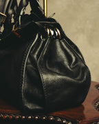 "Chloé" 00's Textured leather satchel bag