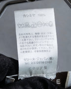 "CELINE" Beautiful U-neck design cashmere knit pullover