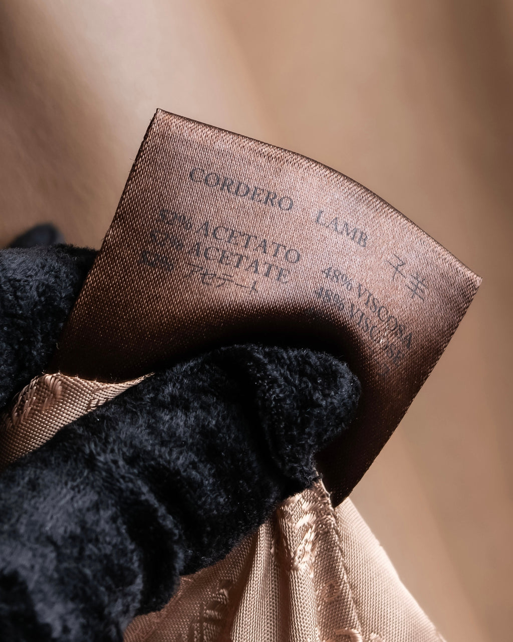 "LOEWE" Camel brown leather tailored jacket