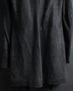 -SPECIAL- "Rick Owens" 13AW Ribbed leather zip-up jacket