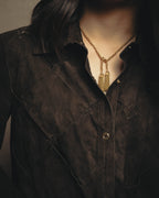 -SPECIAL- “BOTTEGA VENETA” 80’s-90’s Intrecciato suede leather shirt