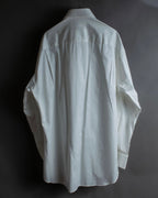 "GUCCI" Slightly glossy cotton white shirt
