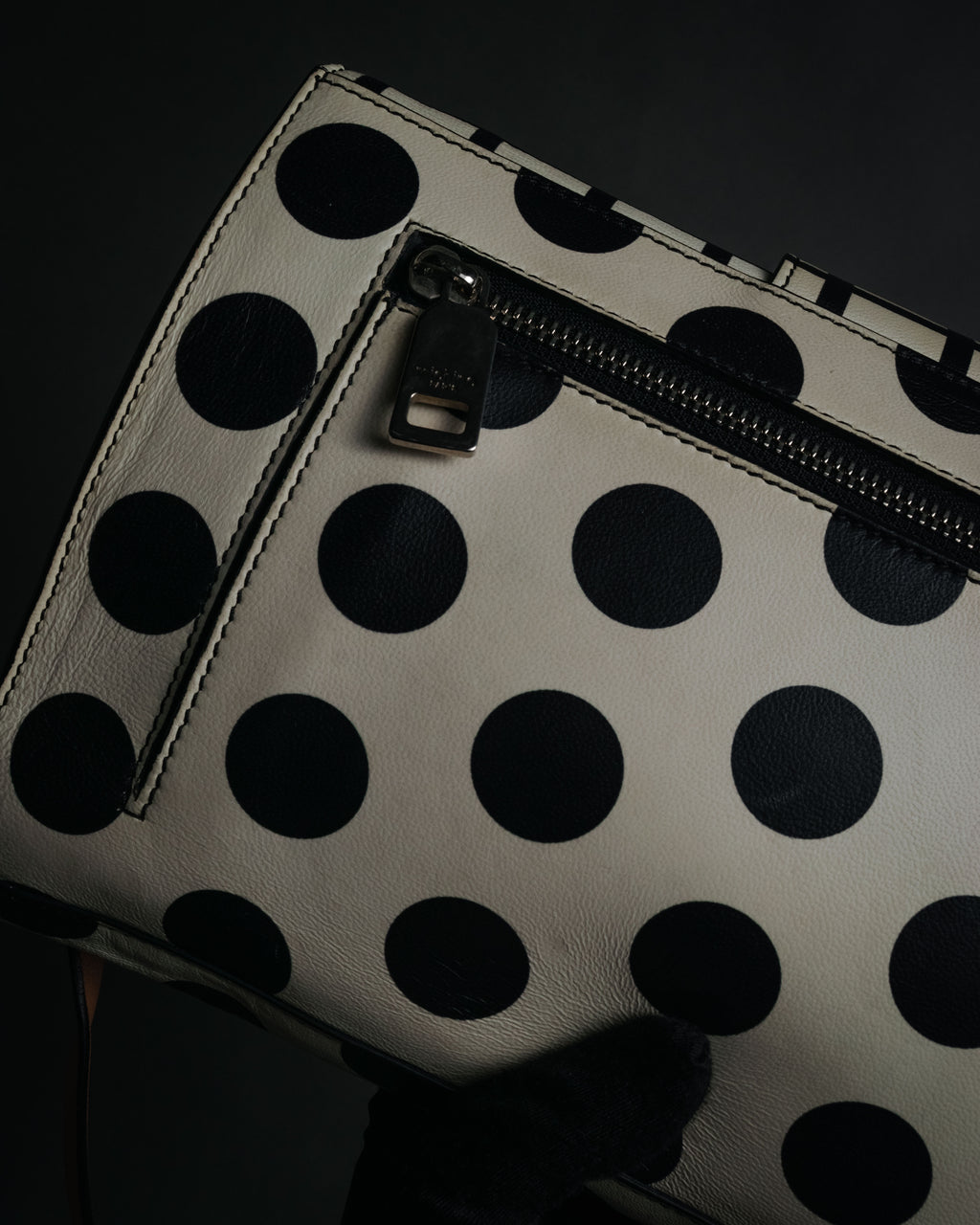 “michino PARIS” 2010’s Graphic pattern salut shoulder bag