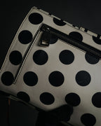 “michino PARIS” 2010’s Graphic pattern salut shoulder bag