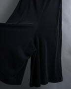 "YOHJI YAMAMOTO" 11SS Minimalist design skirt-like silhouette wide slacks