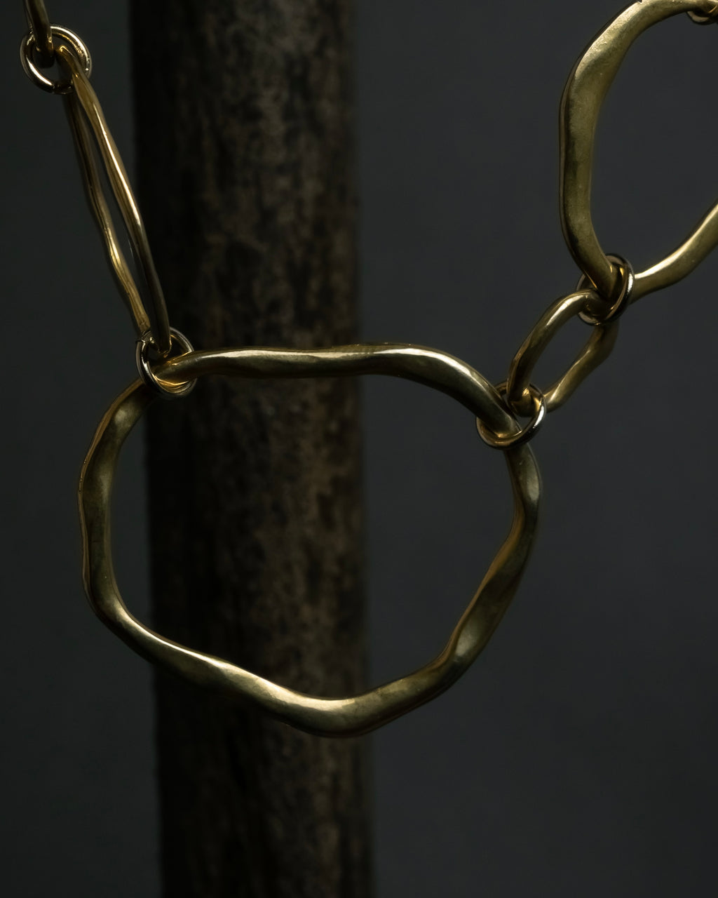 "Vintage organic ring necklace"