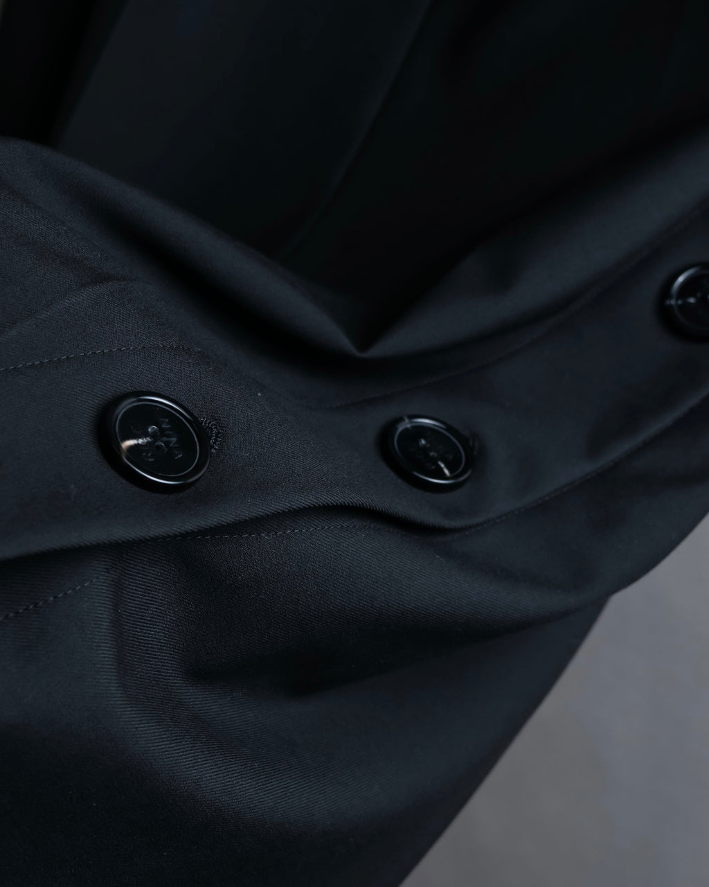 "NINA RICCI" Side button detail cropped length skirt