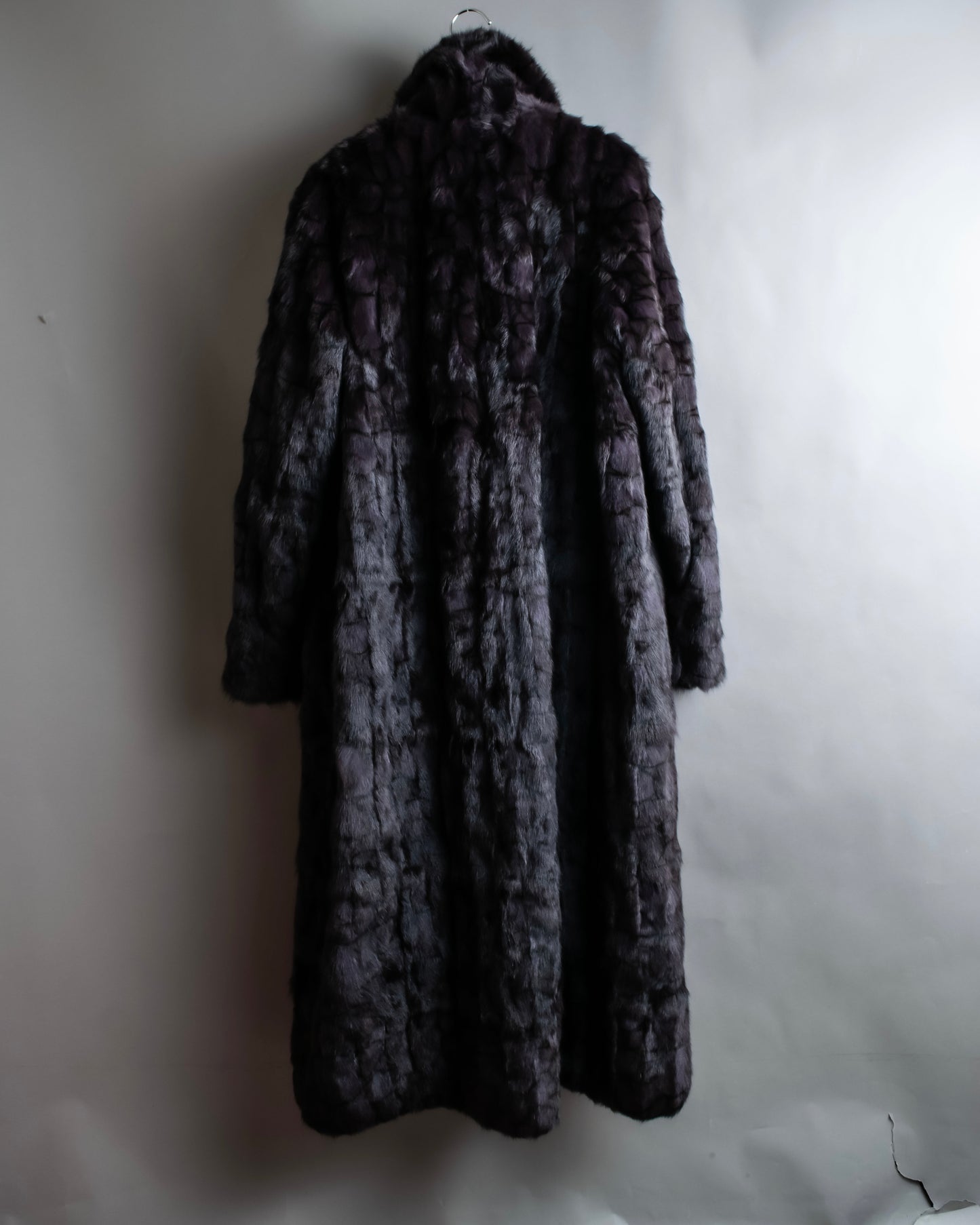 Vintage squirrel fur reversible maxi length coat