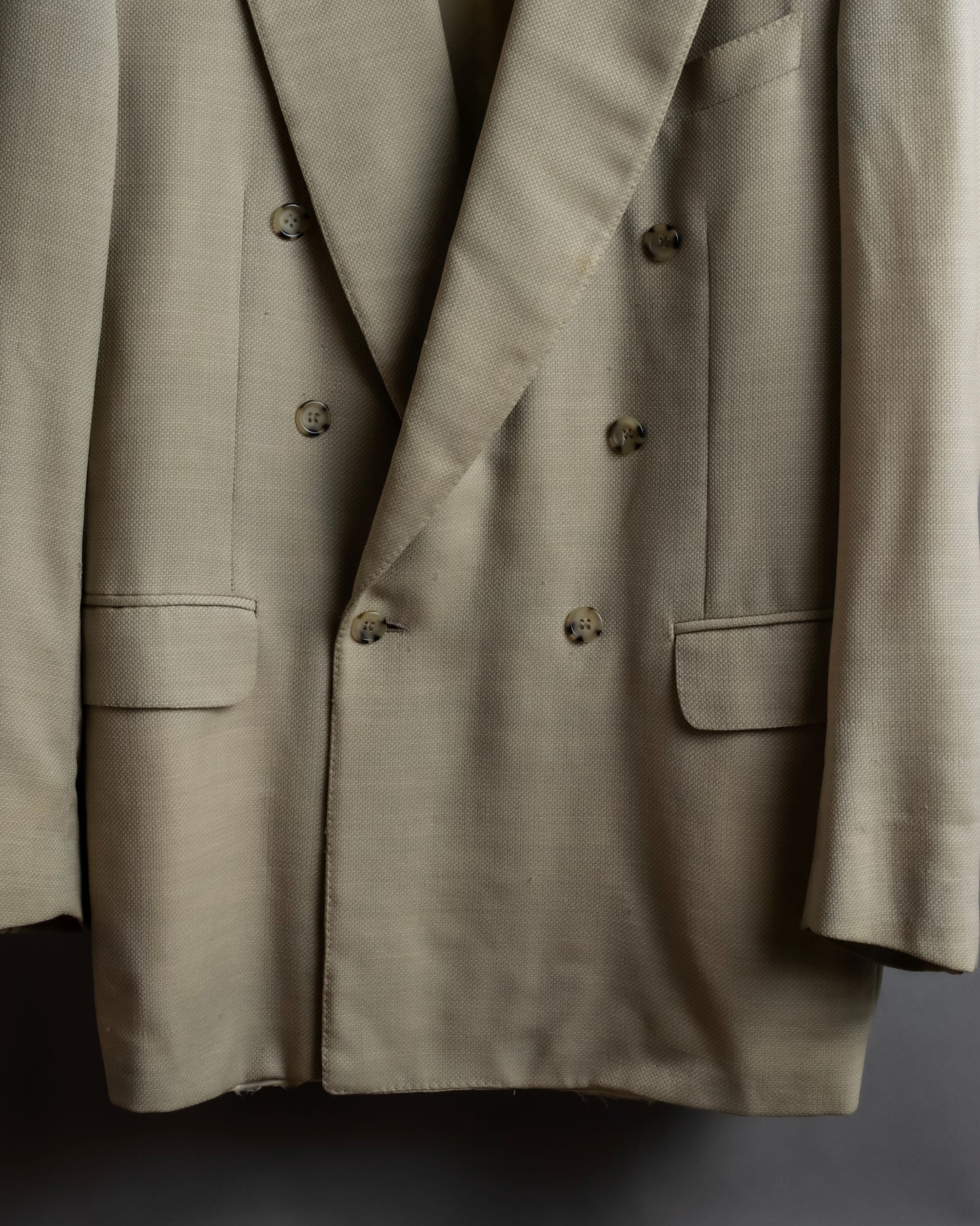 "CHRISTIAN DIOR MONSIEUR"
Peaked lapel double breasted wool tailored jacket