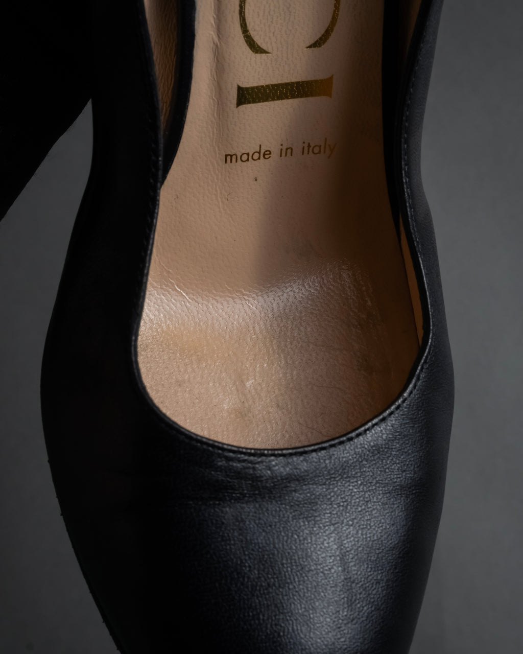 "GUCCI" Michele design ribbon crystal buckle pumps